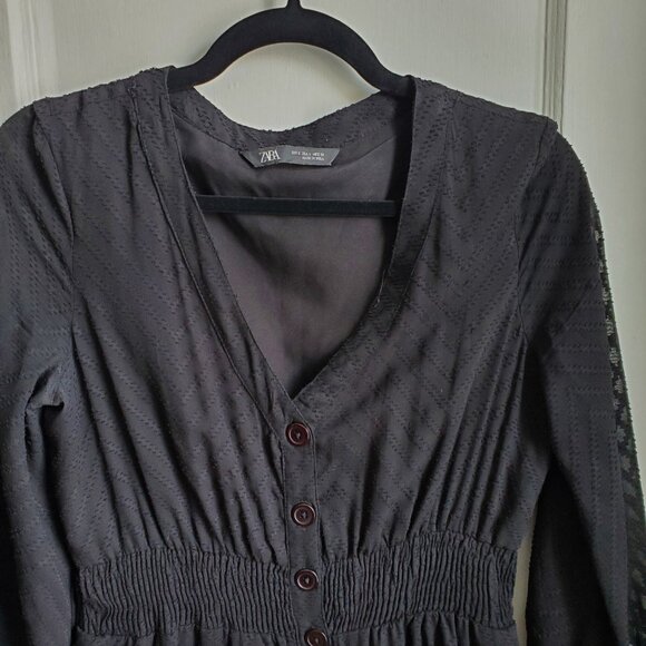 Zara black midi dress - Picture 3 of 5